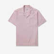 Tech Cotton Seersucker Short Sleeve Shirt Mauve Dusk