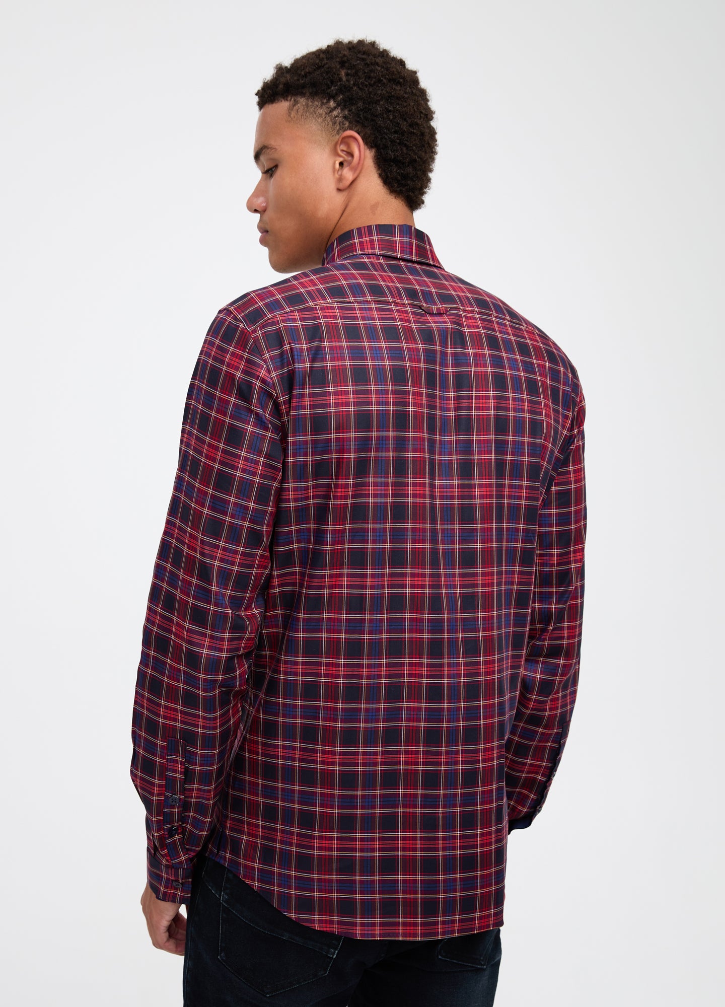 Soft Twill Check Shirt Red Combo