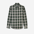 Cotton Oxford Check Shirt Green Combo