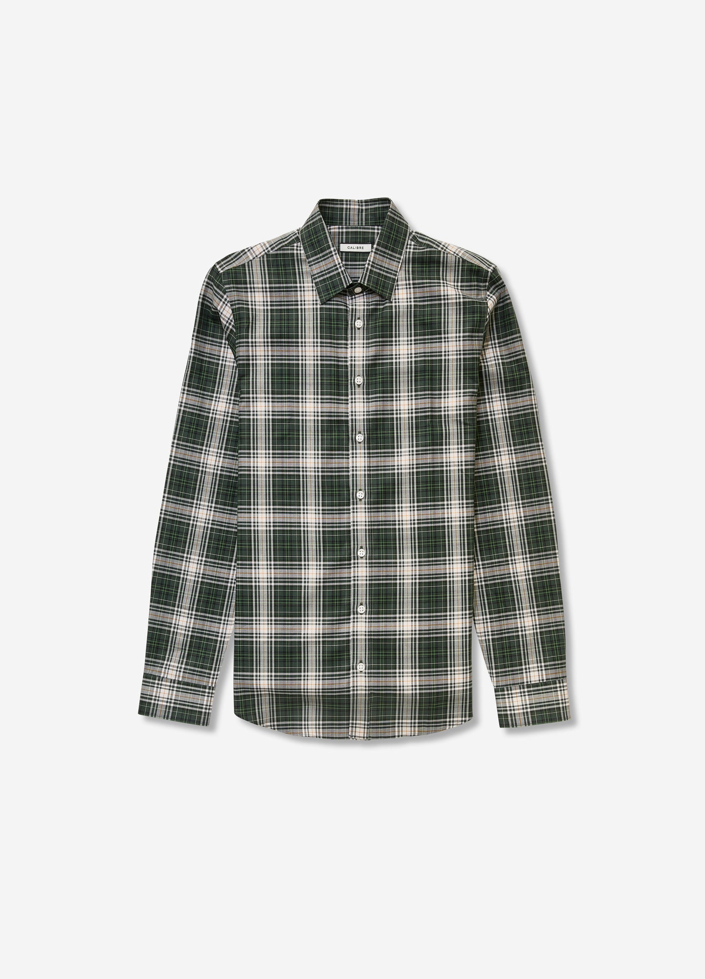 Cotton Oxford Check Shirt Green Combo