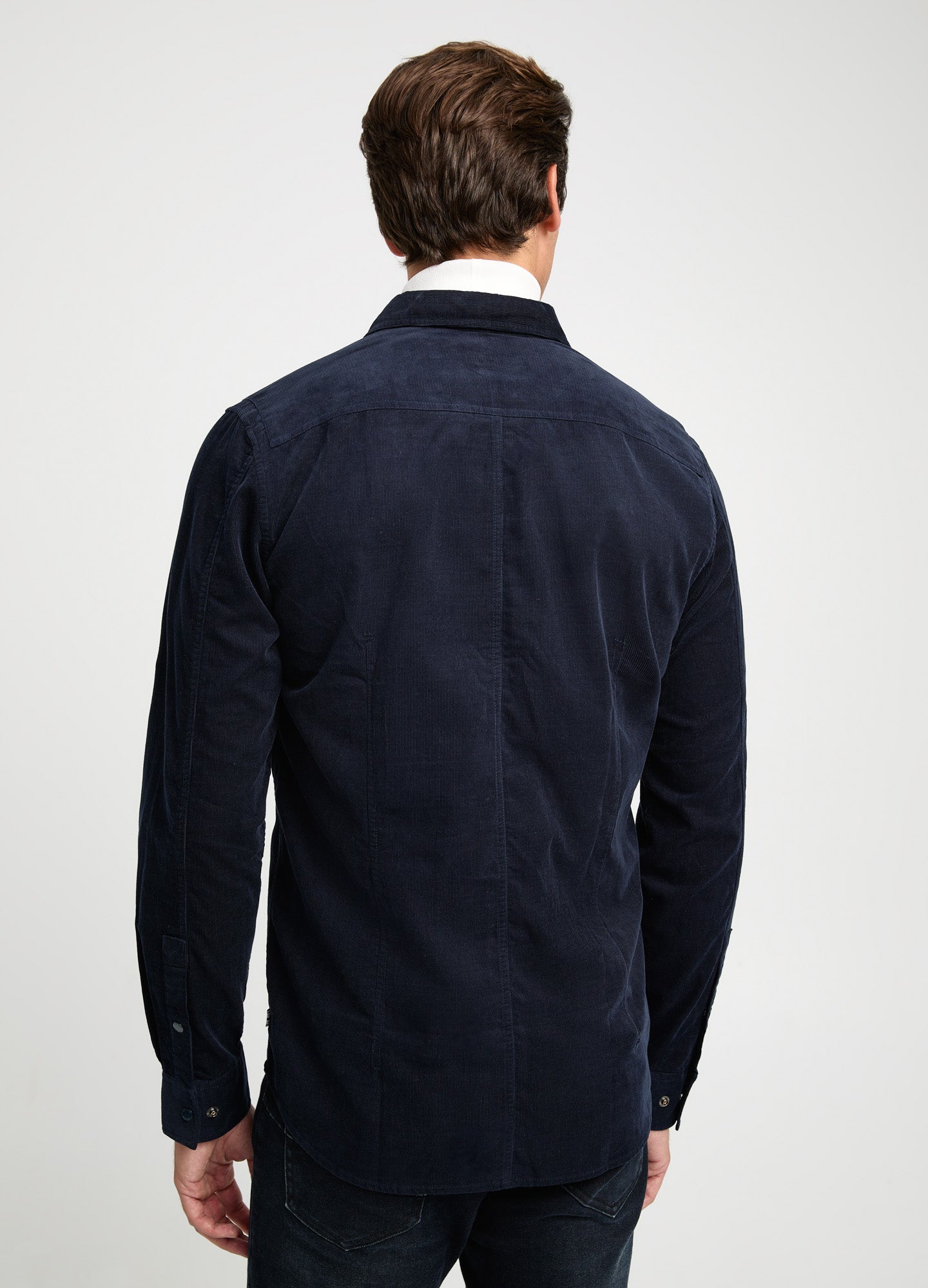 Fine Cord Shirt Navy