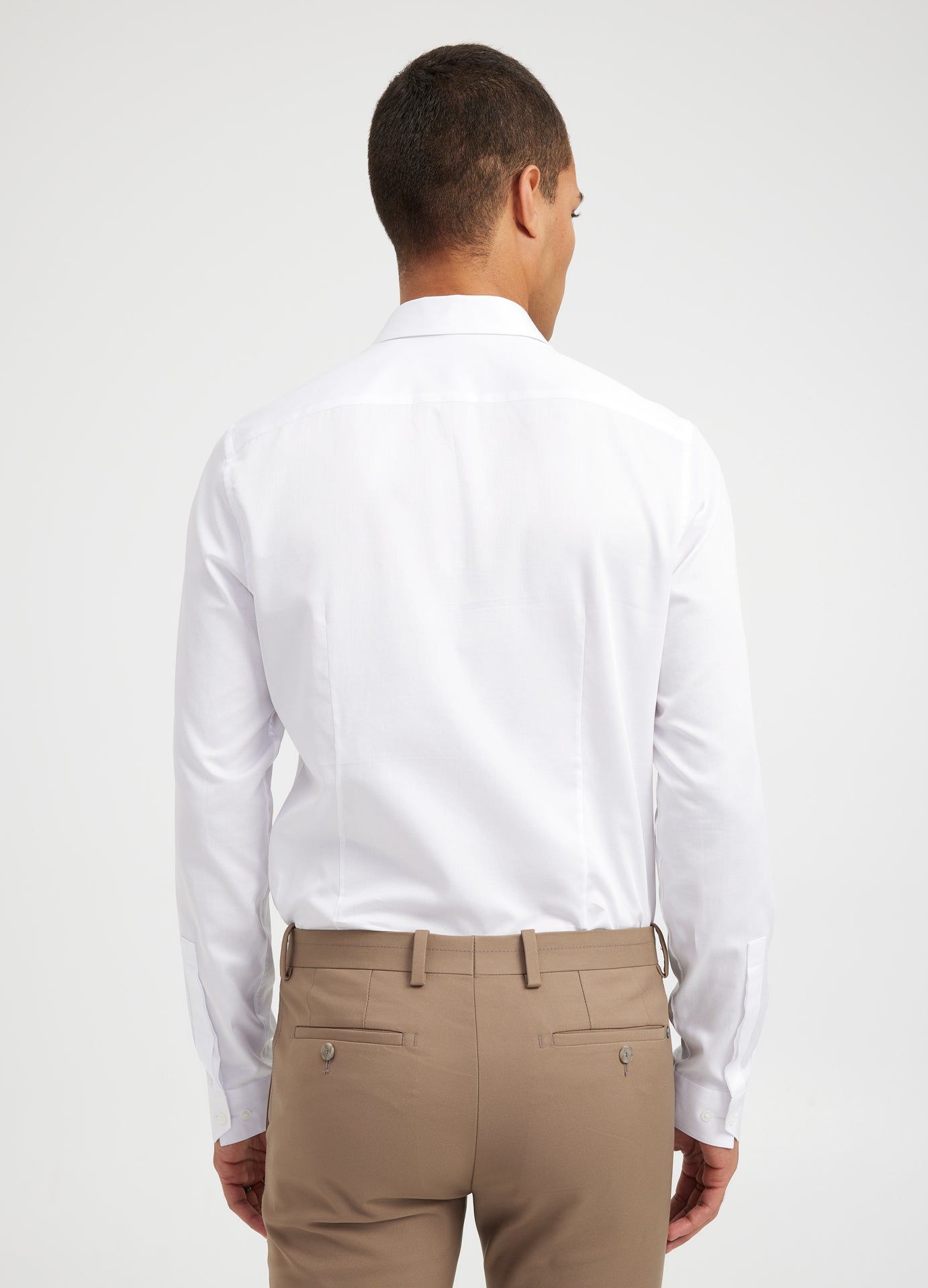 Satin Voile Shirt White