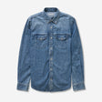 Bleached Denim Shirt Light Blue