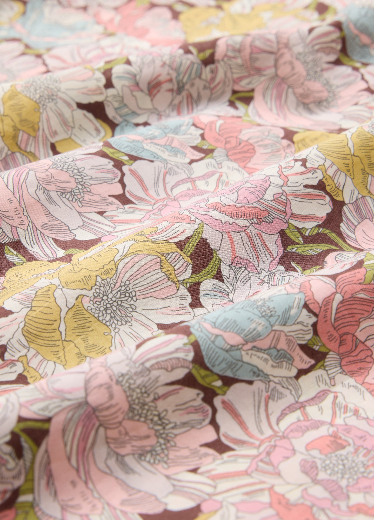 Etched Floral Print Short Sleeve Shirt Lilac