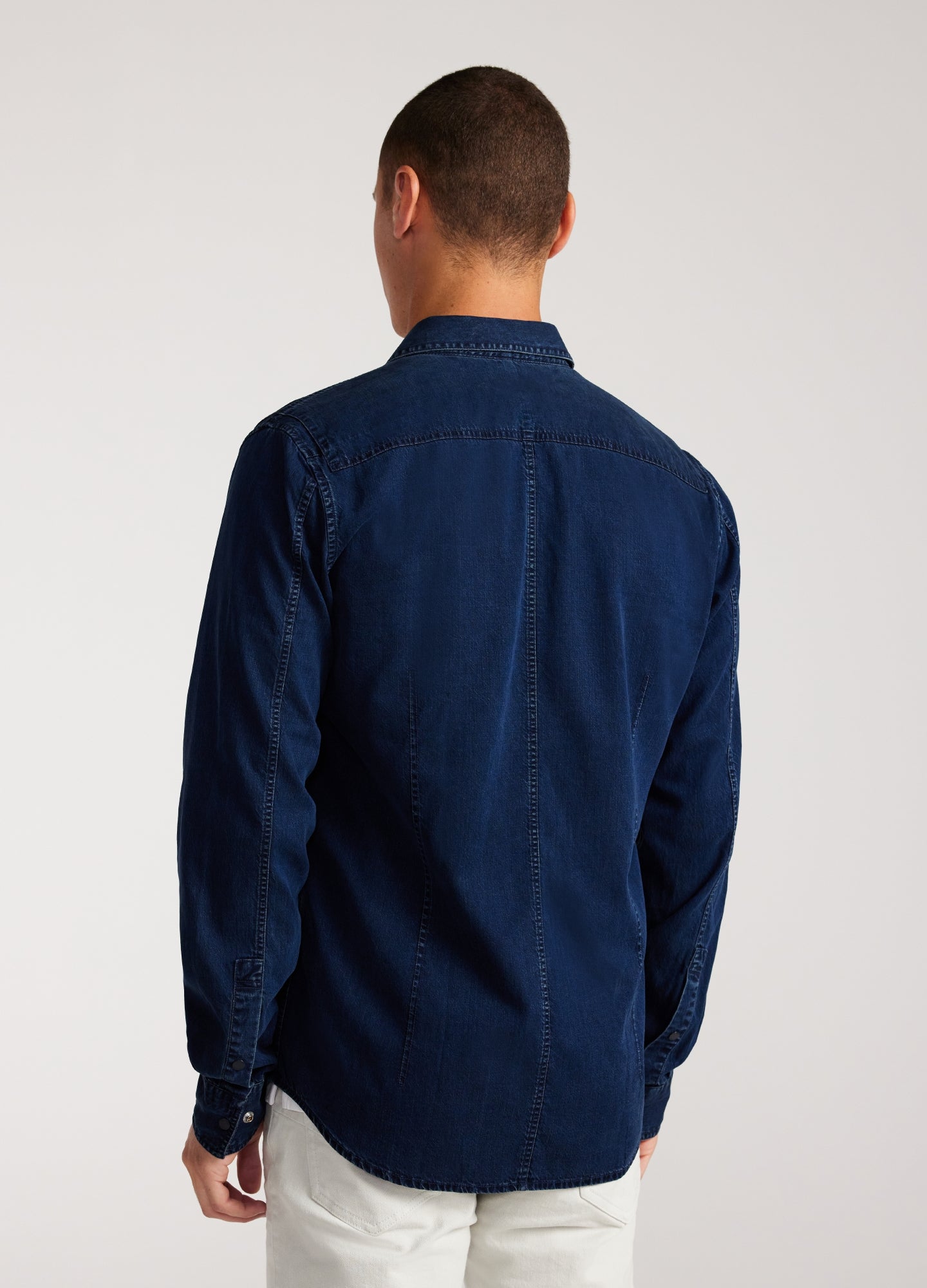 Soft Twill Denim Shirt Indigo