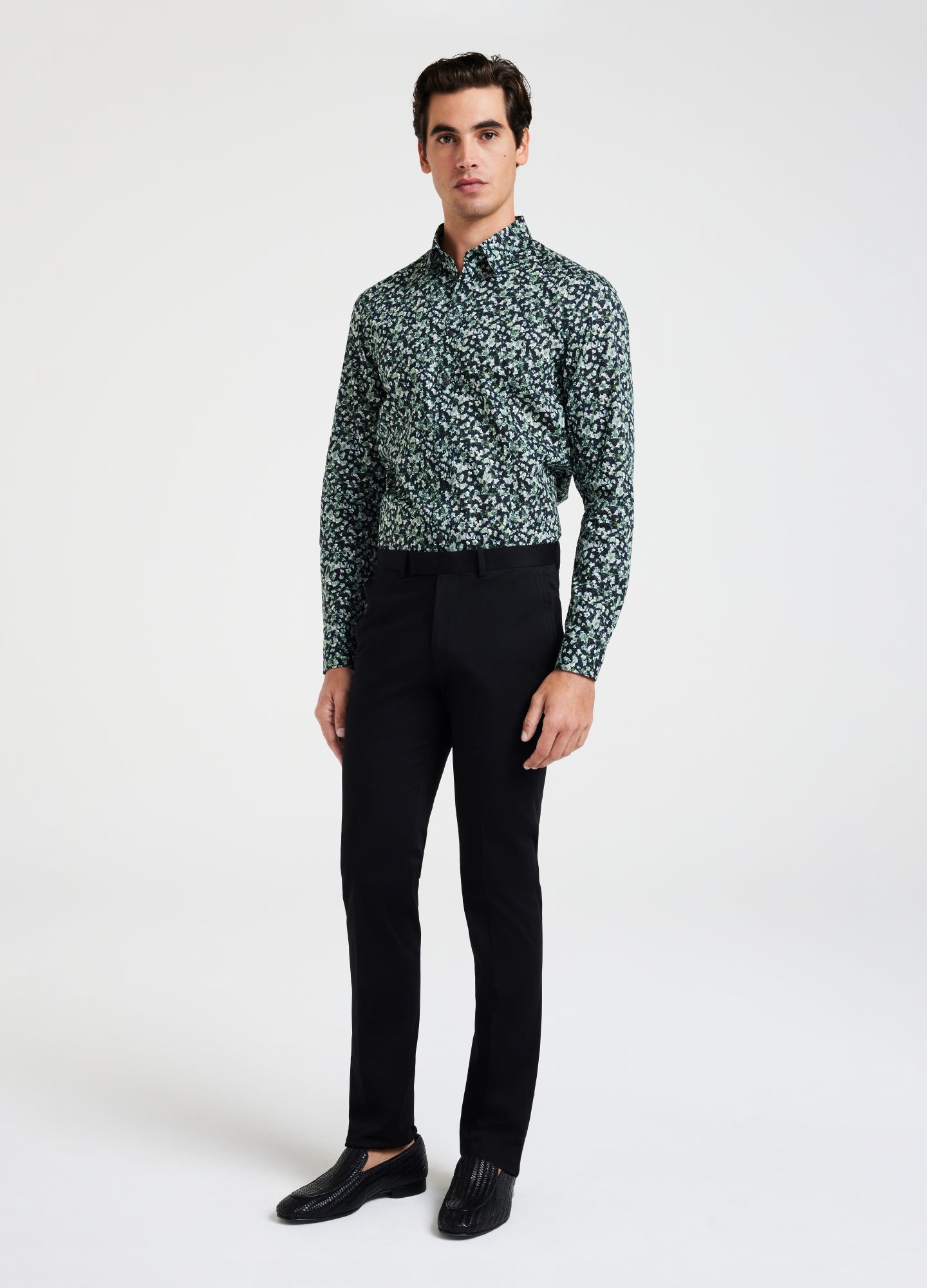 Ivy Print Shirt Dark Green