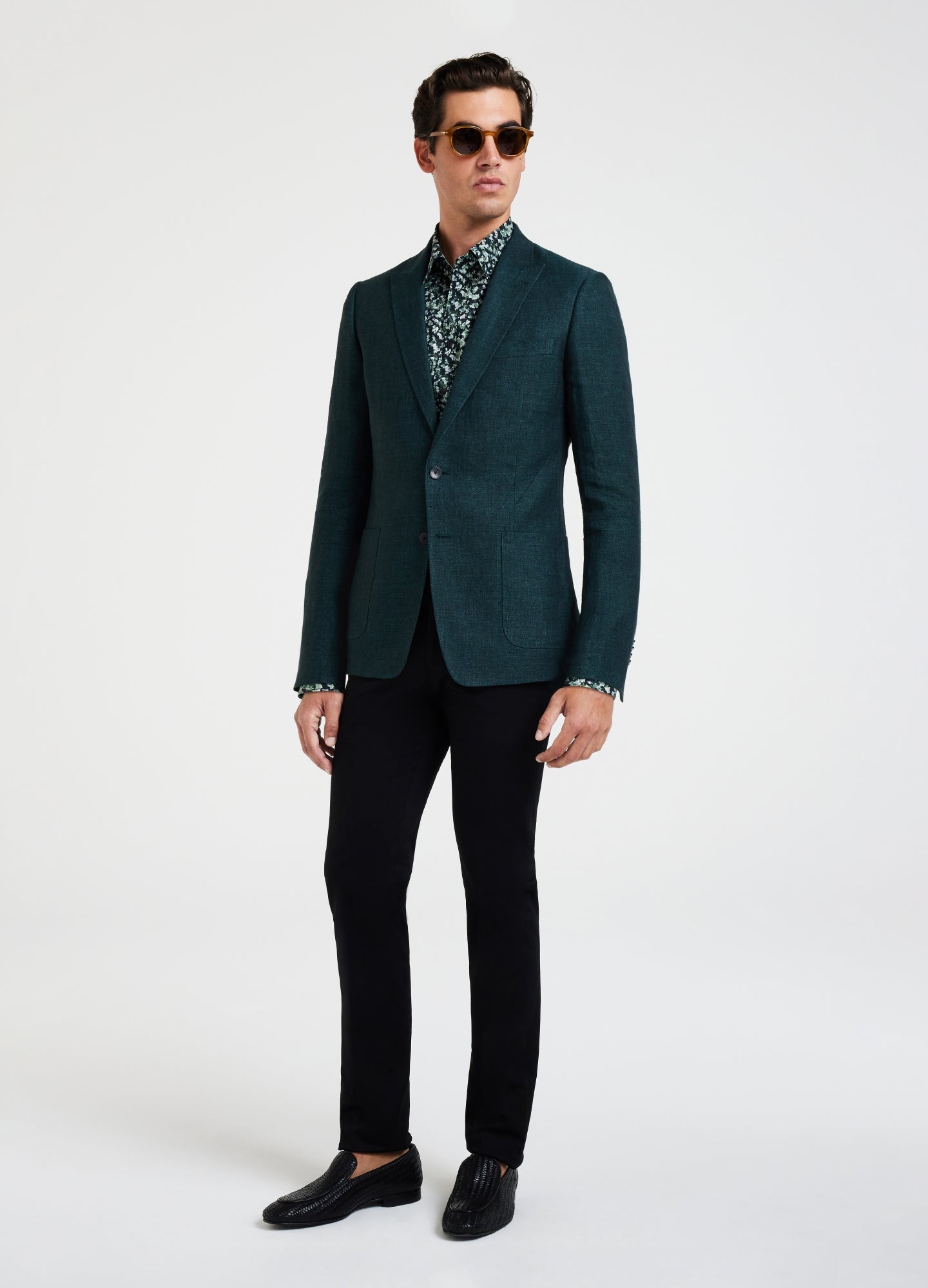 Ivy Print Shirt Dark Green