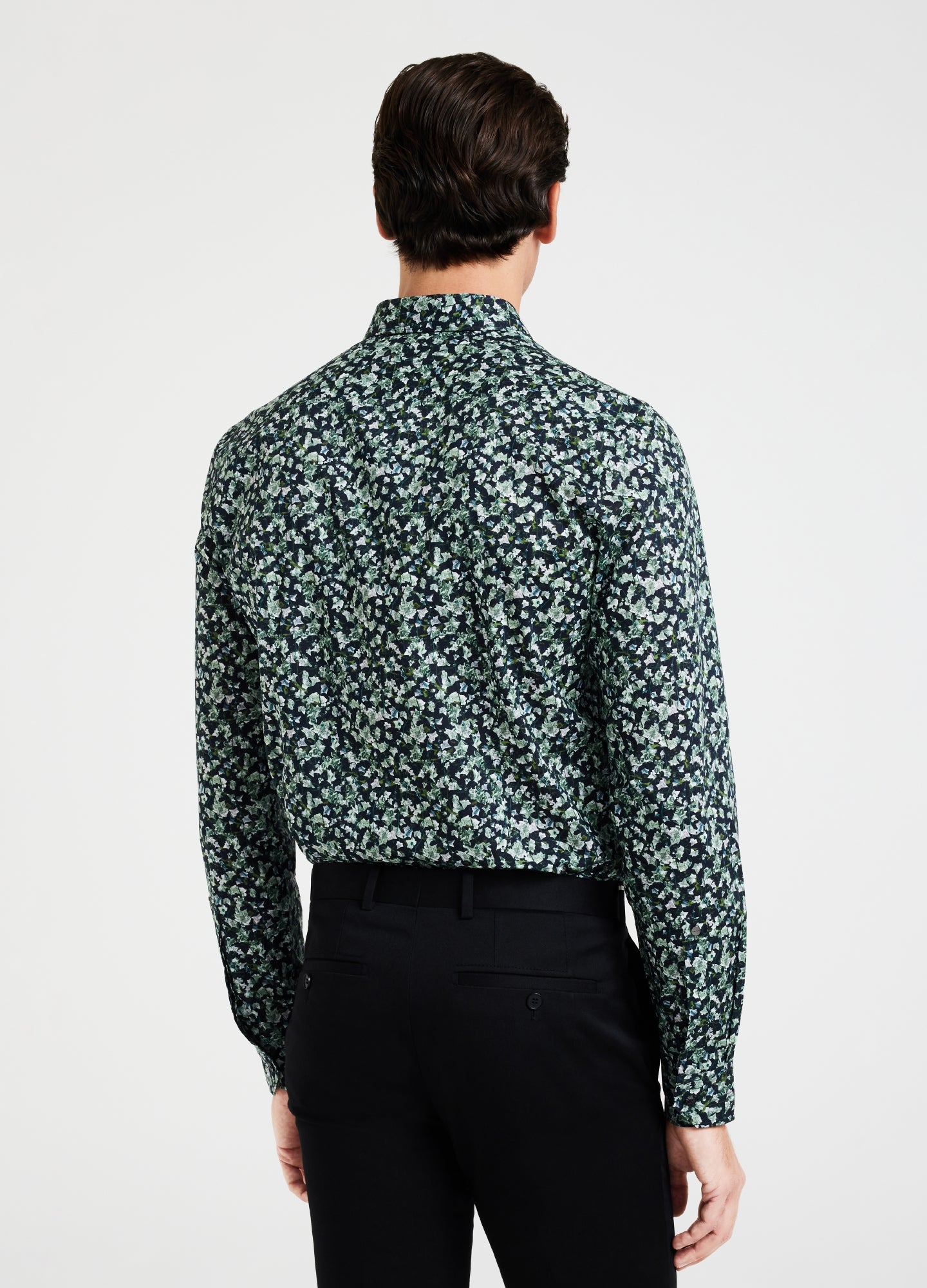 Ivy Print Shirt Dark Green