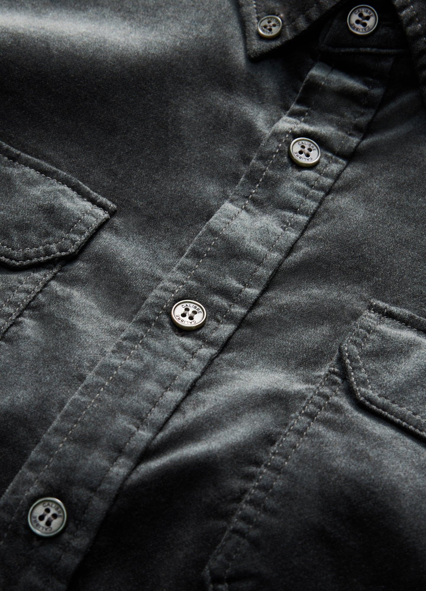 Soft Velvet Shirt Thyme