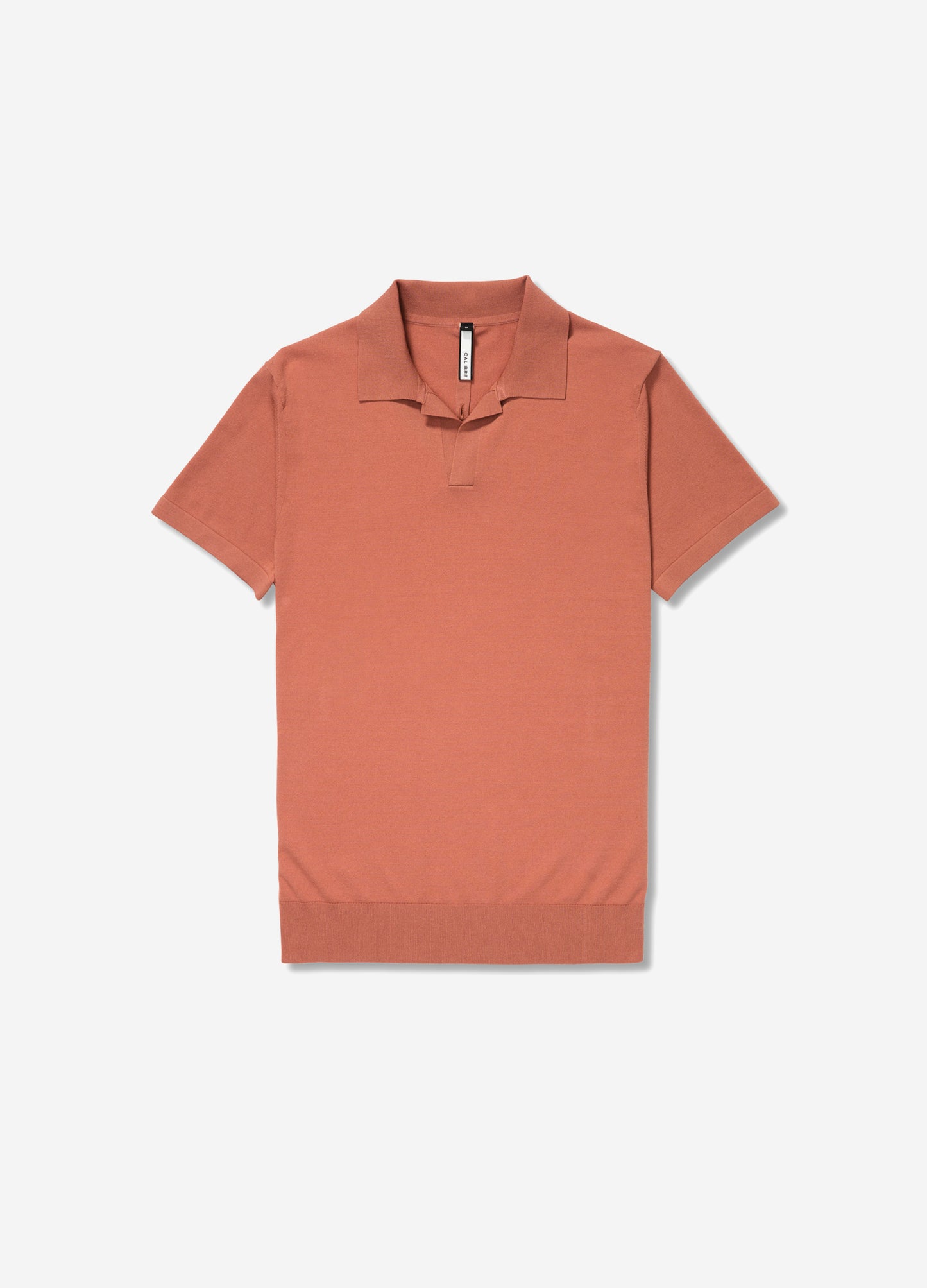 Tech Knitted Polo Terracotta