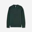 Rib Yoke Merino Crew Sweater Green