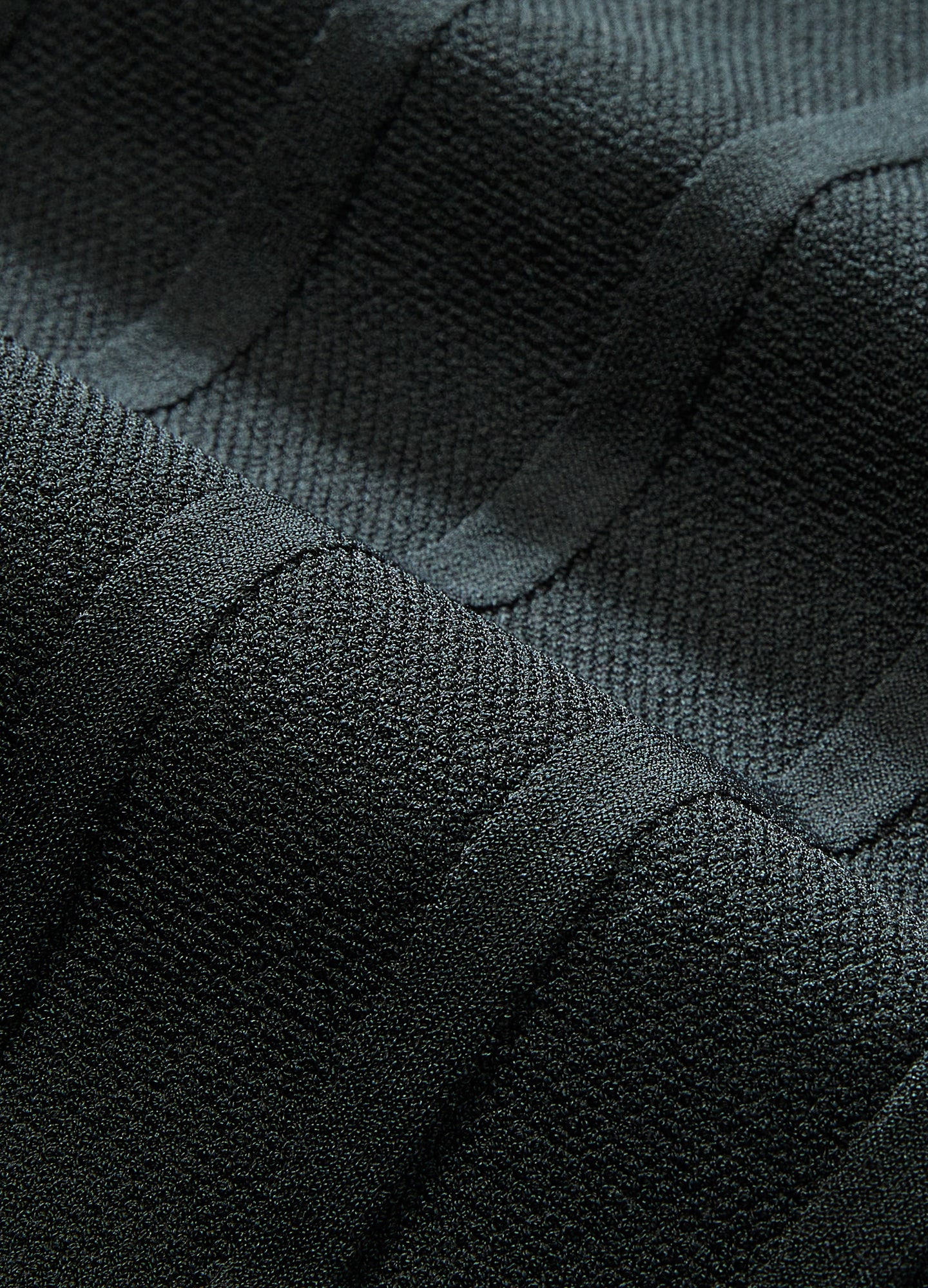 Textured Tech Knit Polo Green