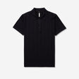 Textured Tech Knit Polo Navy Dark