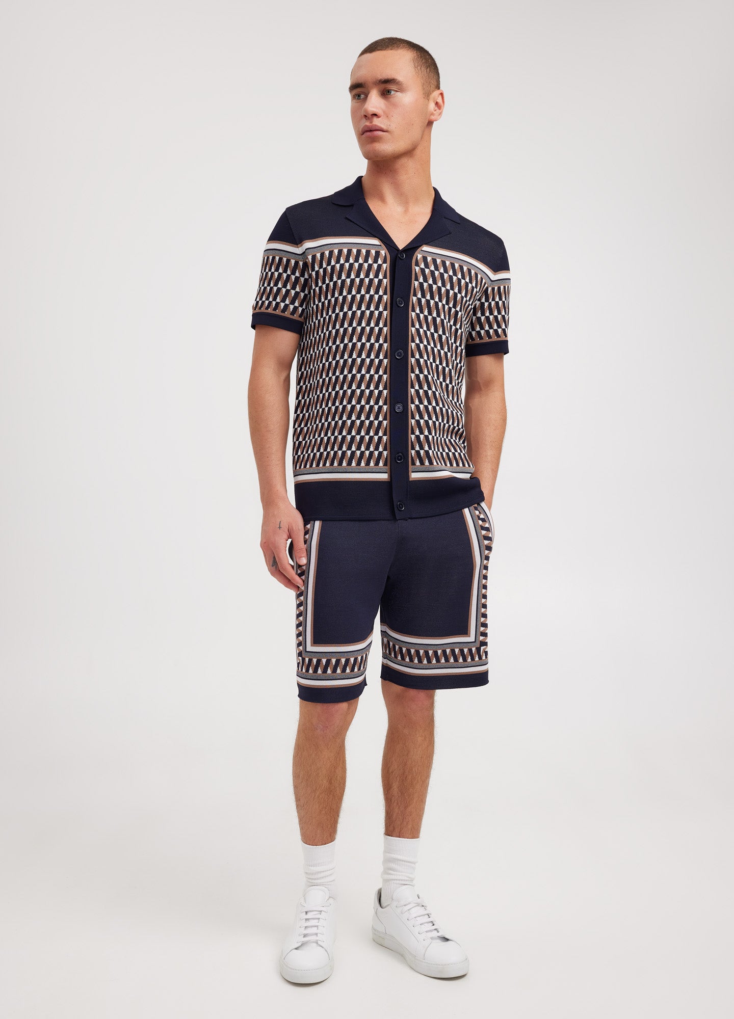 Jacquard Knit Shorts Multi