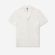 Border Mesh Tech Knit Shirt Ivory