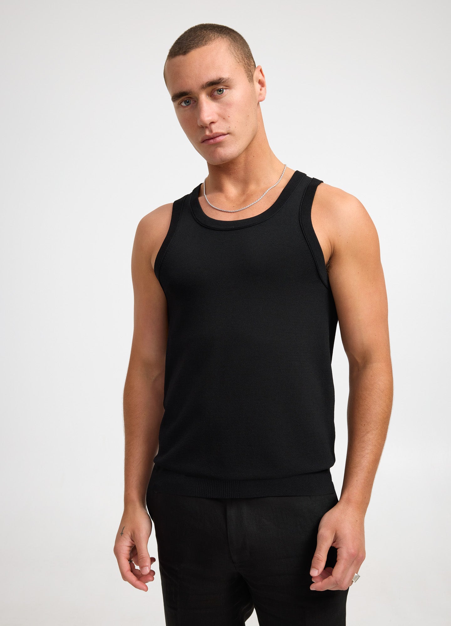Tech Knit Tank Black