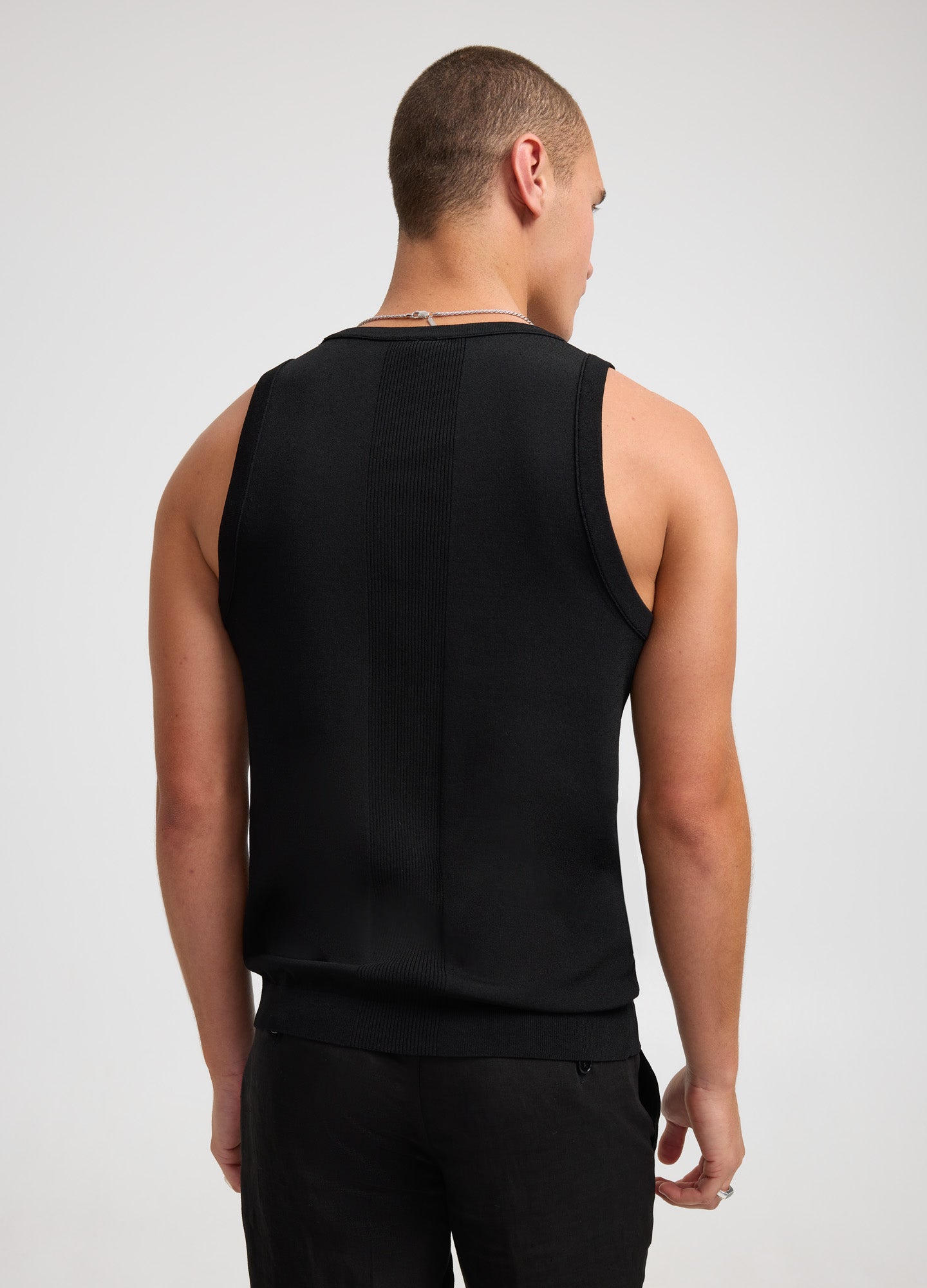 Tech Knit Tank Black