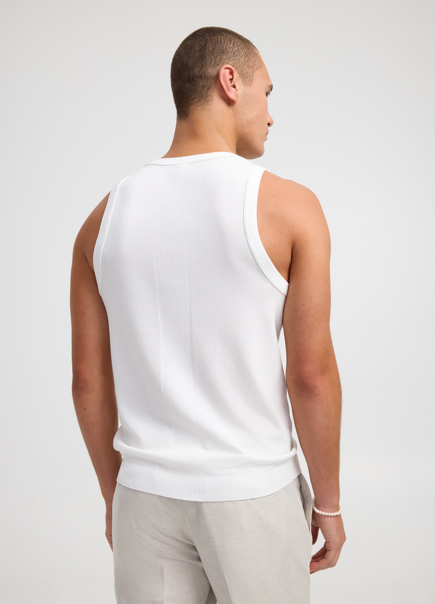 Tech Knit Tank Ivory