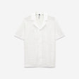Eyelet Mesh Knit Shirt White
