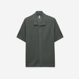 Relaxed Textured Knit Shirt Pine Green