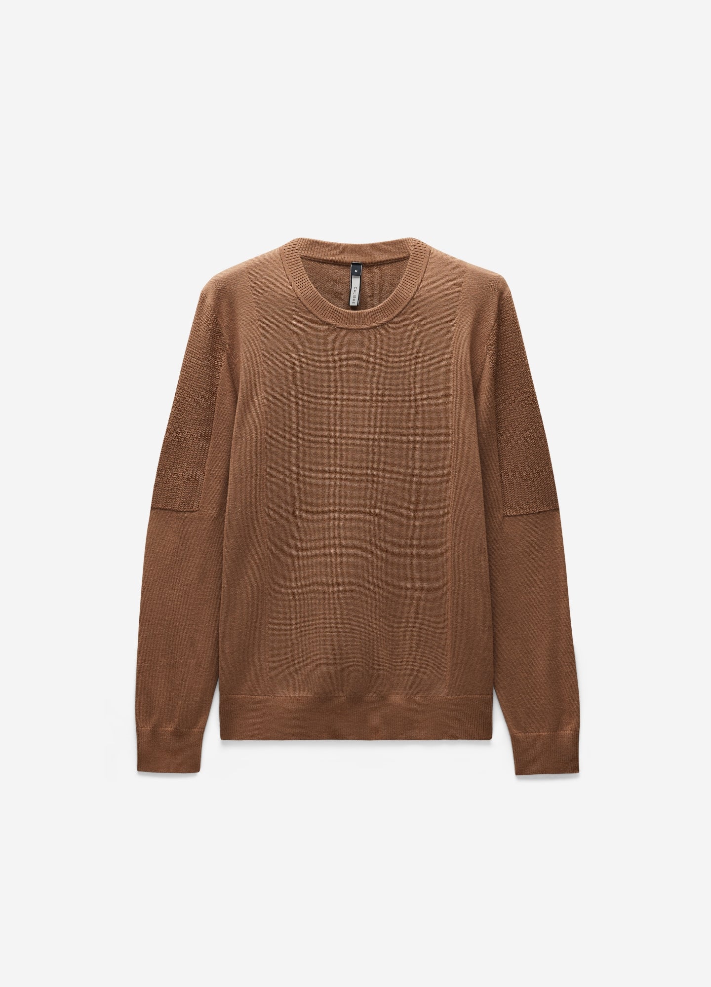 Panelled Merino Sweater Caramel