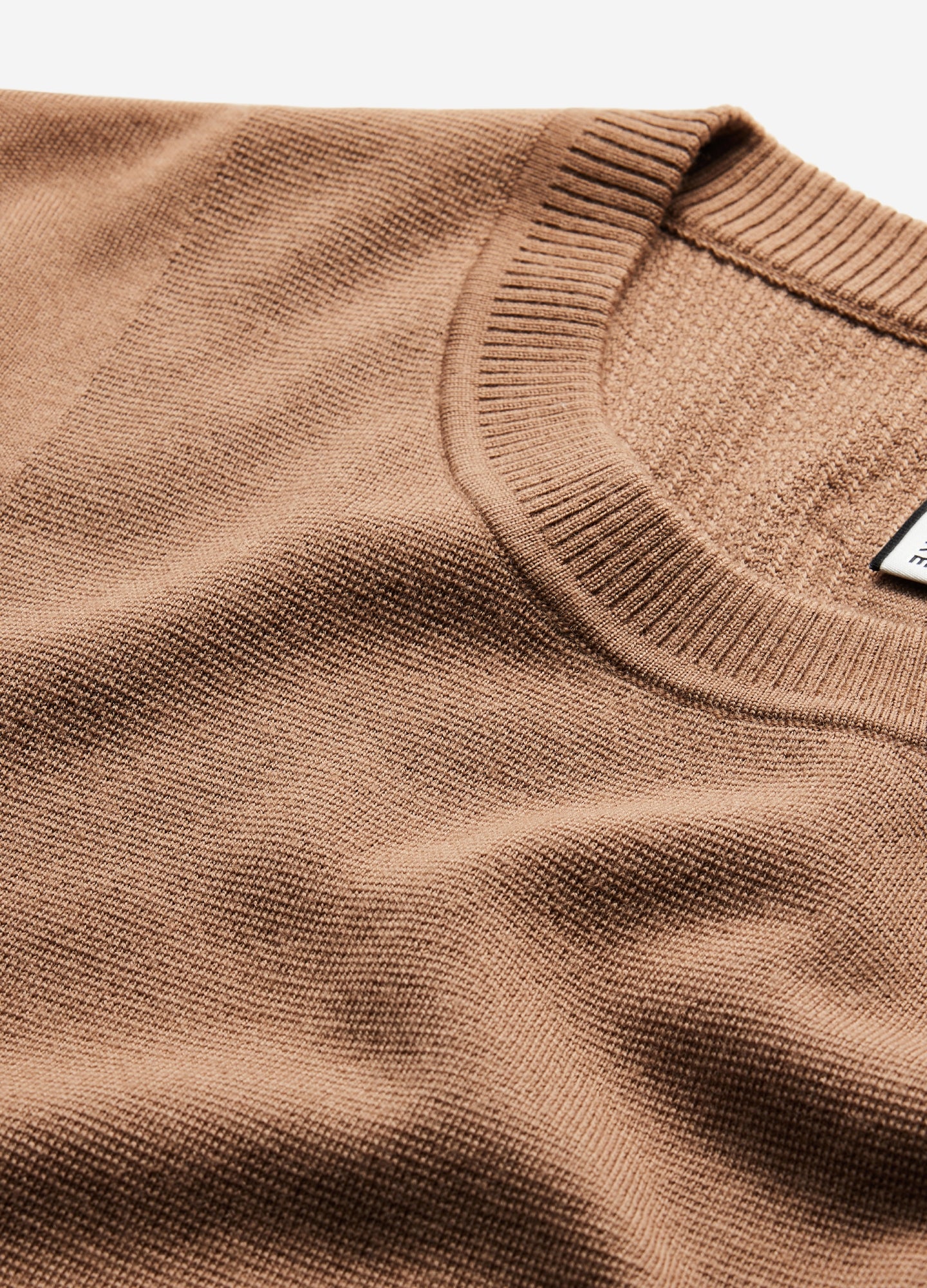 Panelled Merino Sweater Caramel