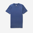 Mercerised Crew Neck T-Shirt Blue