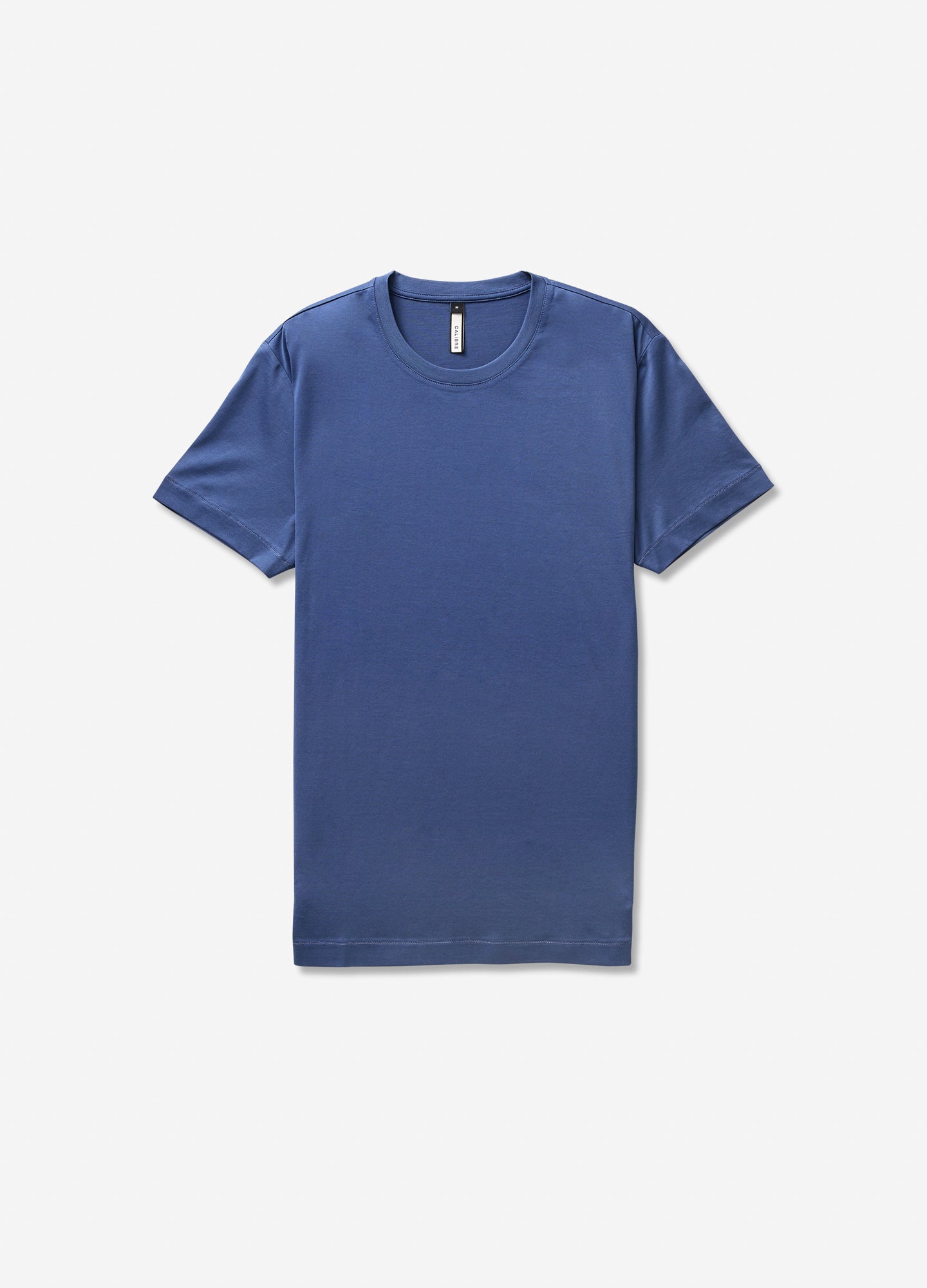 Mercerised Crew Neck T-Shirt Blue