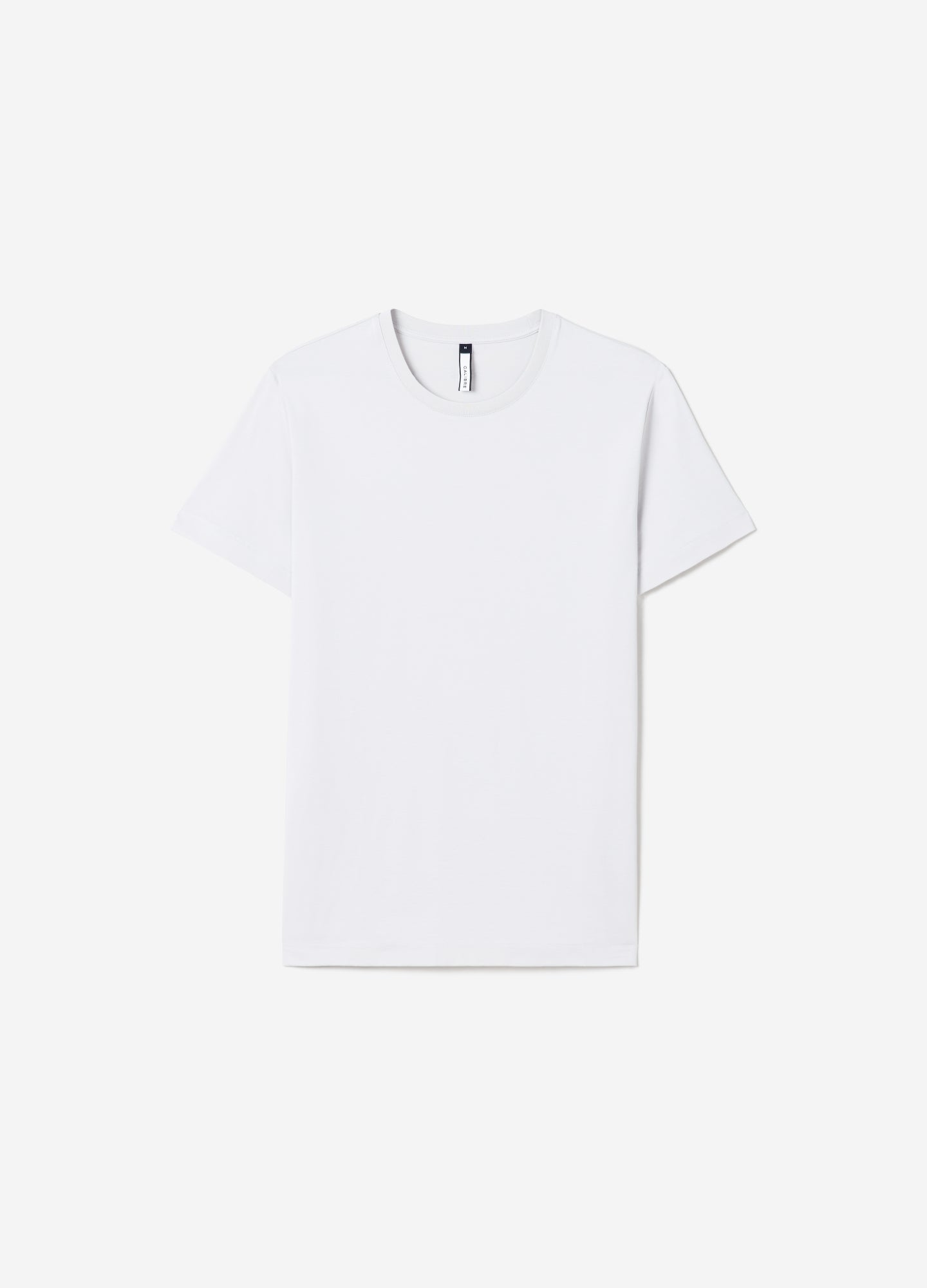 Mercerised Crew Neck T-Shirt Light Grey