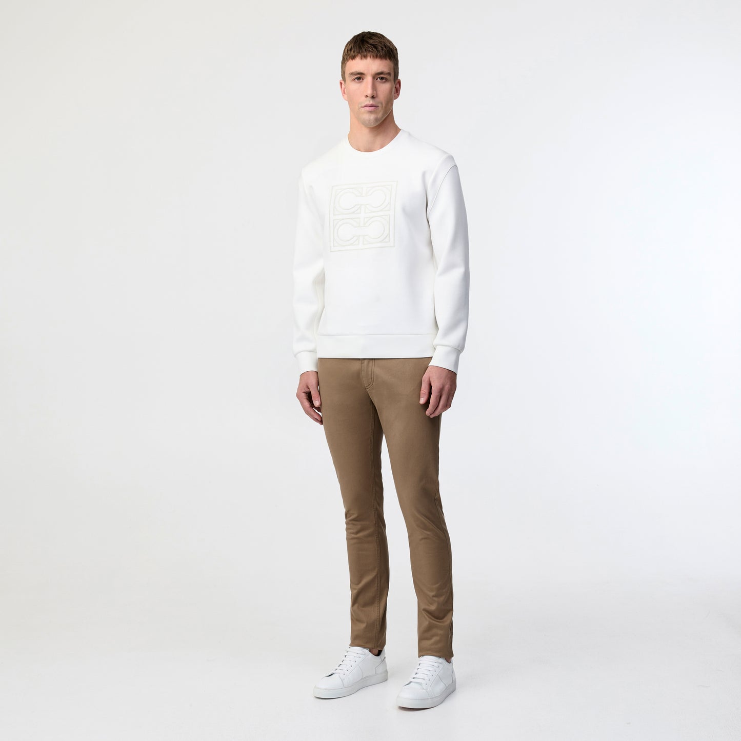 Monogram Neoprene Sweatshirt Ivory