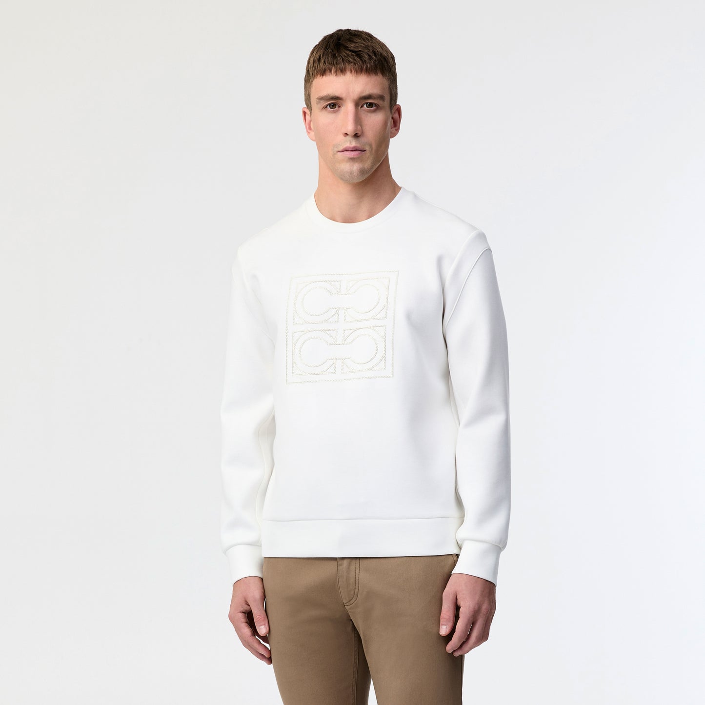 Monogram Neoprene Sweatshirt Ivory