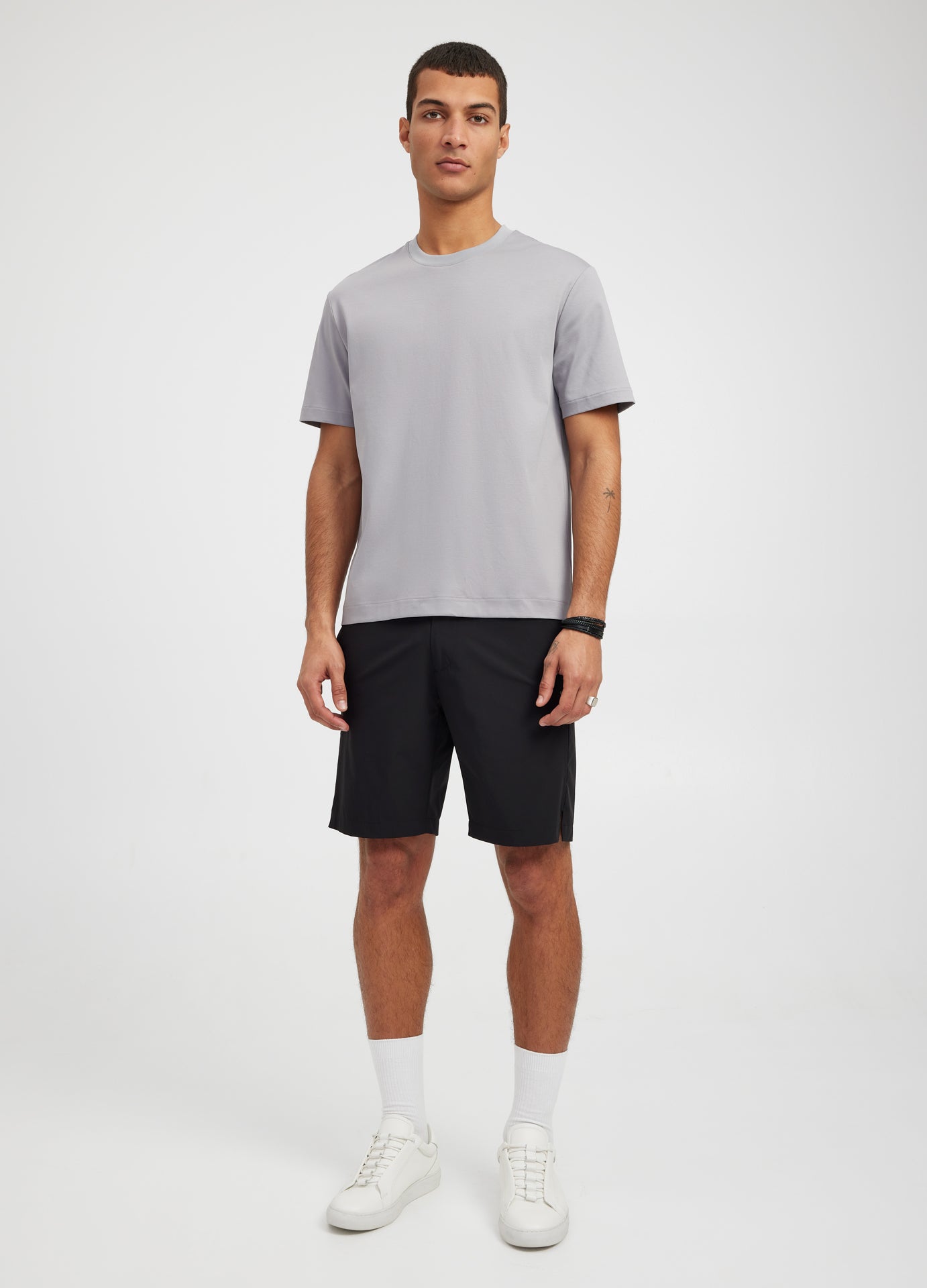 Relaxed Fit Crew Neck T-shirt Grey