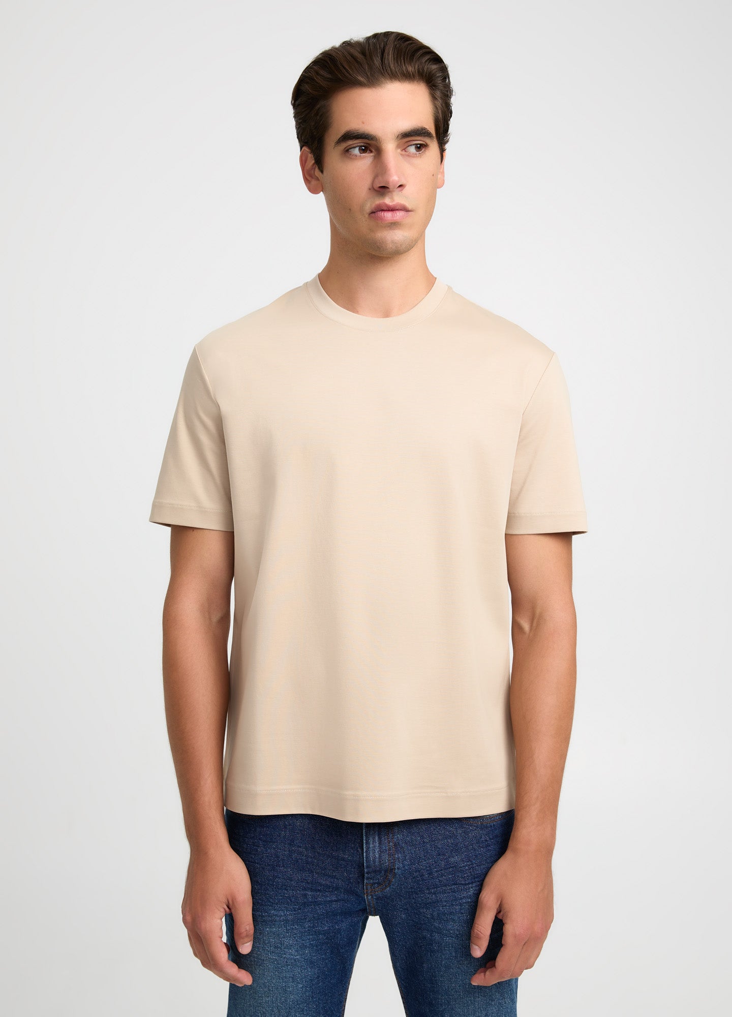 Relaxed Fit Crew Neck T-shirt Sand