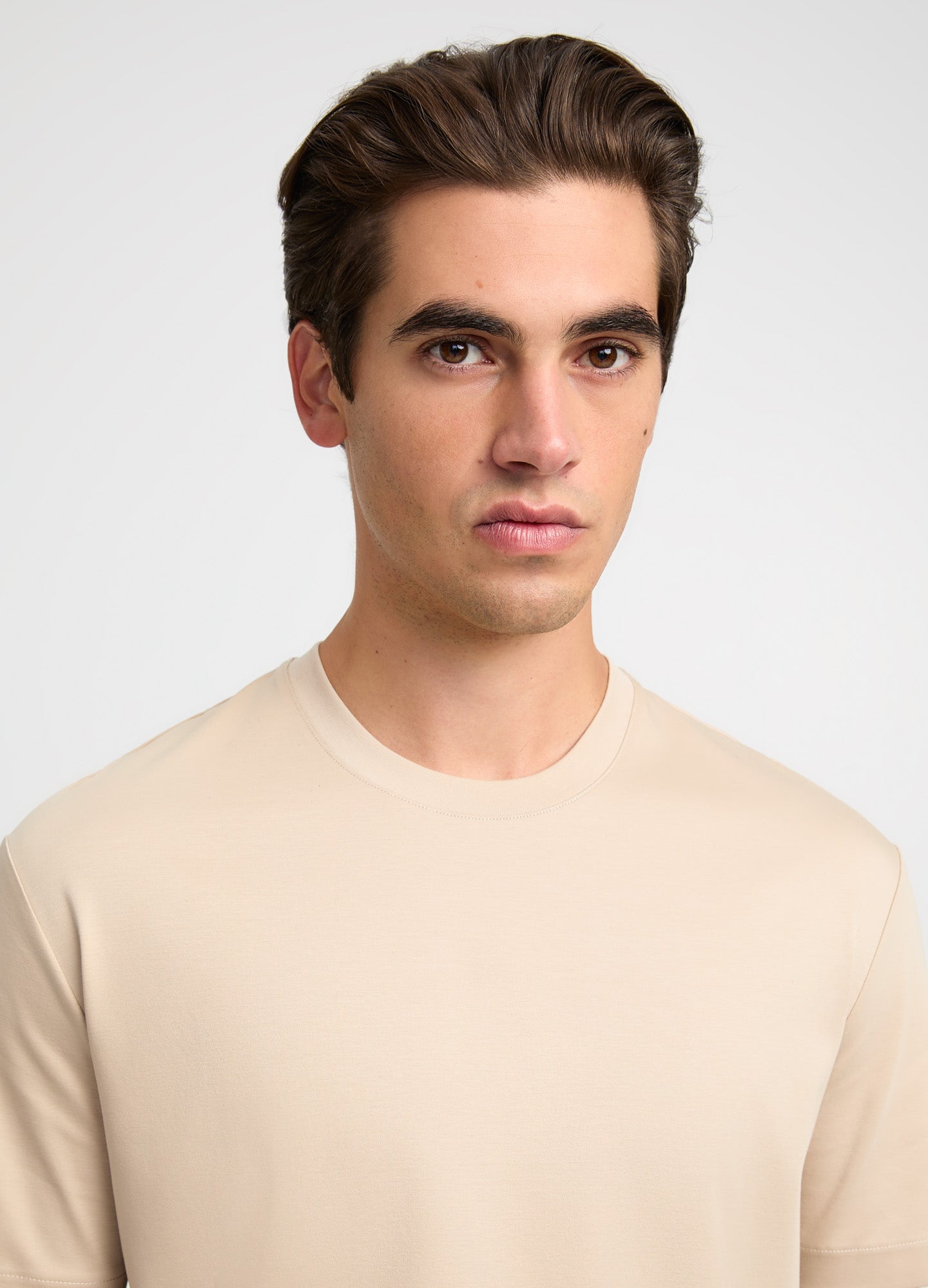 Relaxed Fit Crew Neck T-shirt Sand