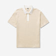 Relaxed Fit Chevron Polo Natural