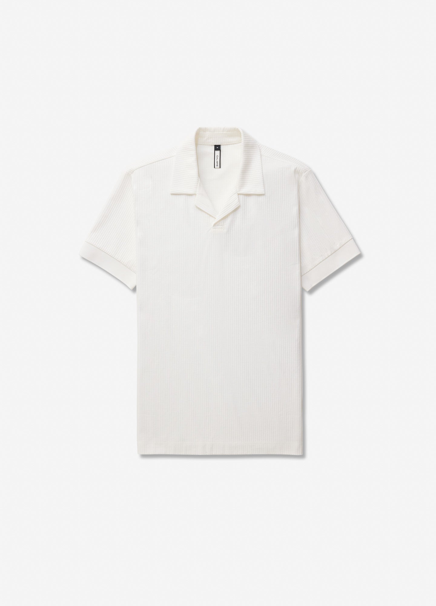 Textured Stripe Polo Ivory