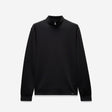 Mock Neck Long Sleeve Top Black