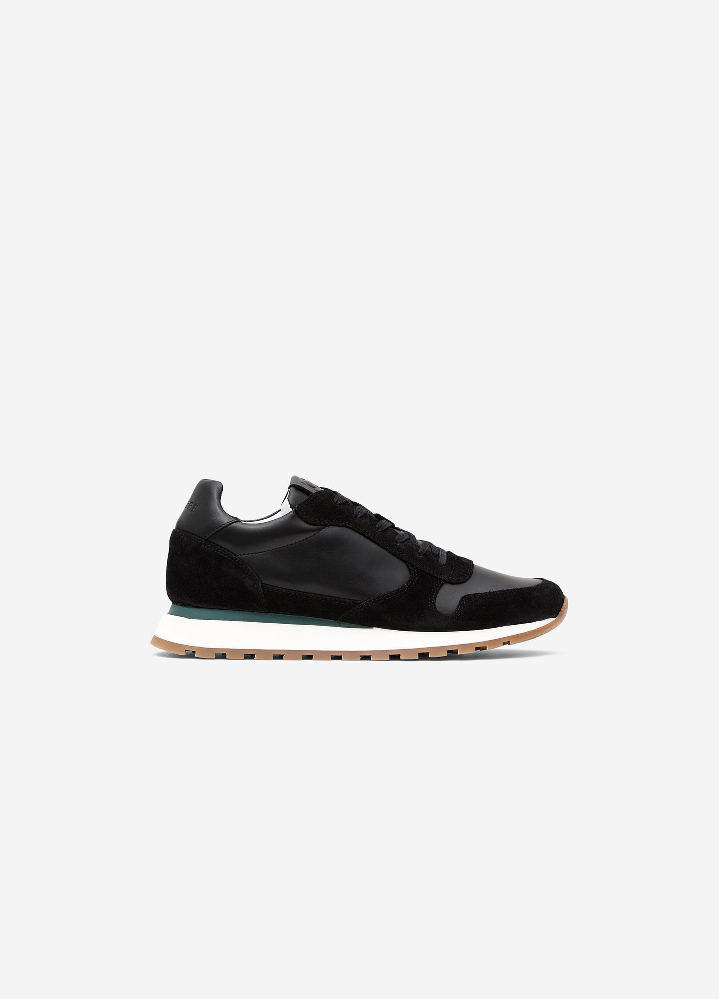 Suede Trim Sport Sneaker Black