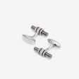 Textured Enamel Bar Cufflinks Gunmetal