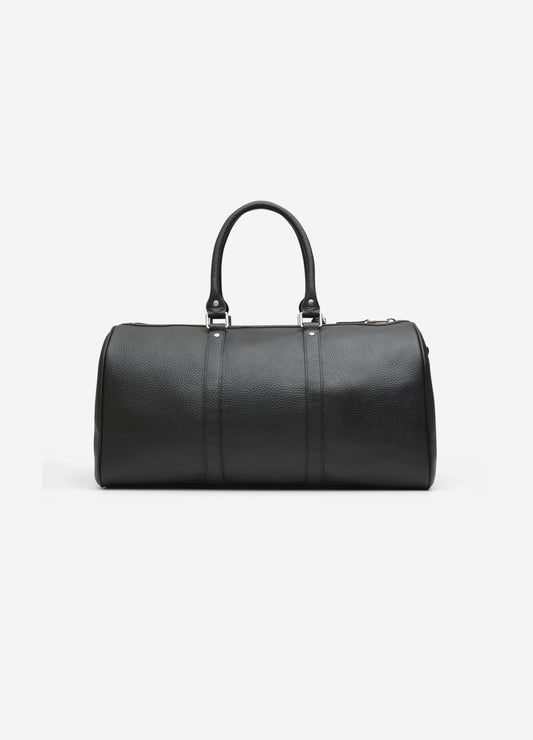 Leather Pebbled Carryall Black