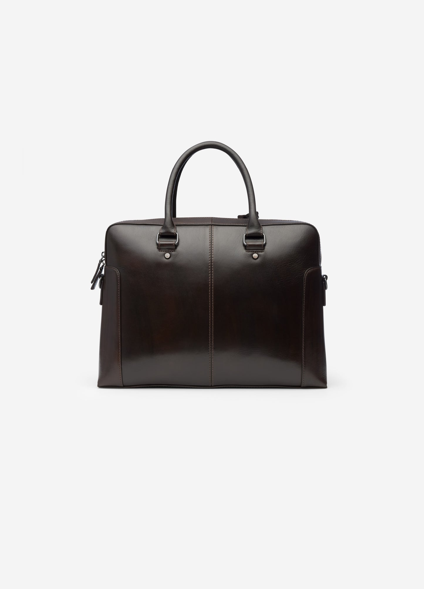 Zip Leather Briefcase