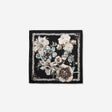 Faded Floral Pocket Square Black Combo