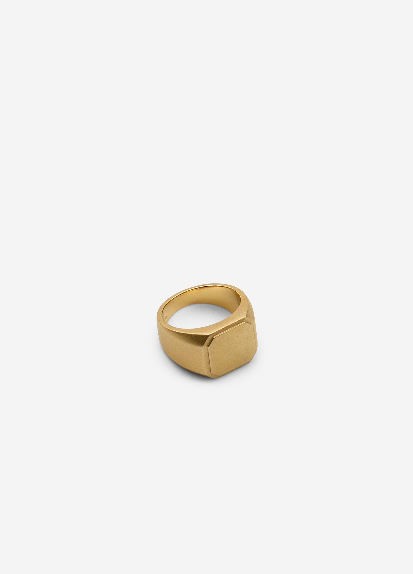 Square Signet Ring Gold