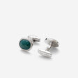 Jade Cufflinks Silver Combo