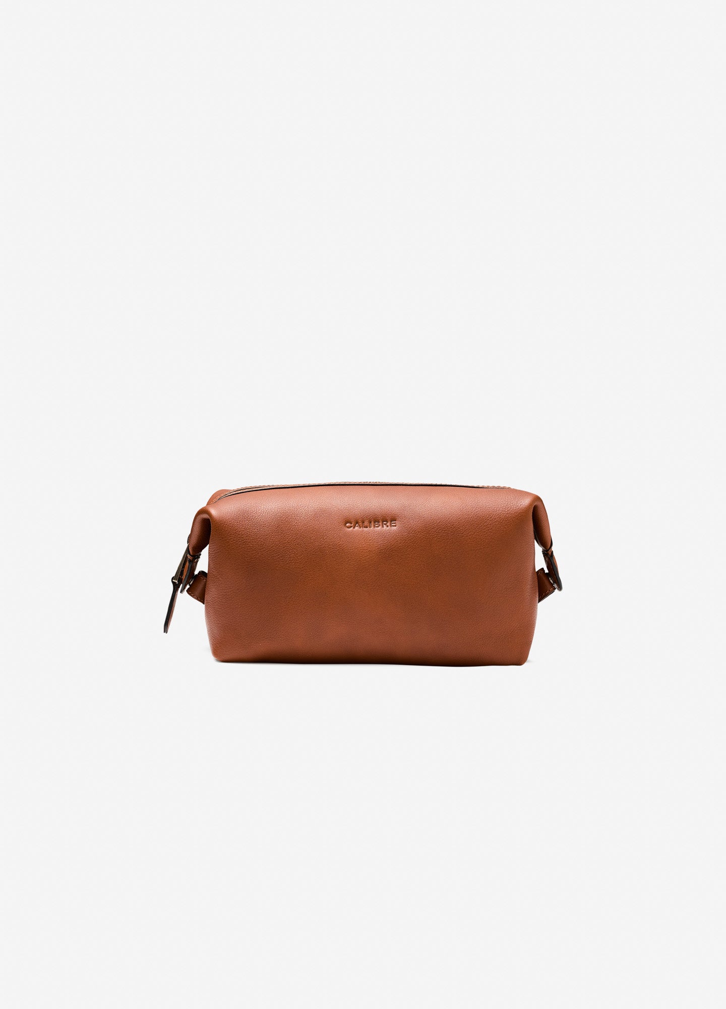 Tan Leather Wash Bag Tan