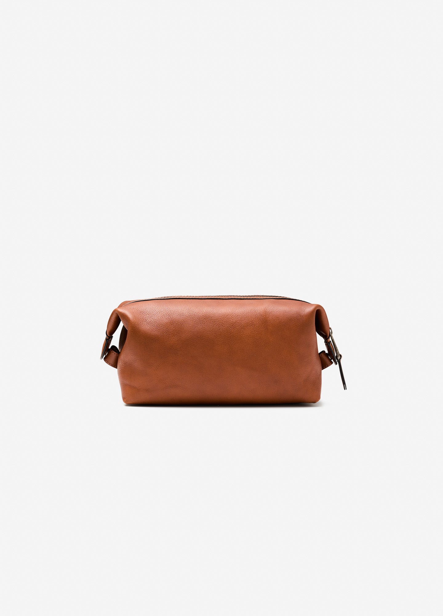 Tan Leather Wash Bag Tan