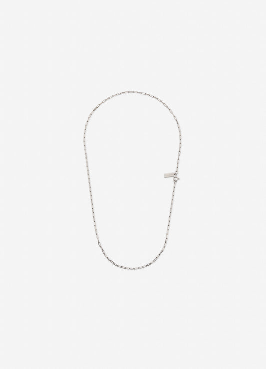 Box Link Necklace Silver