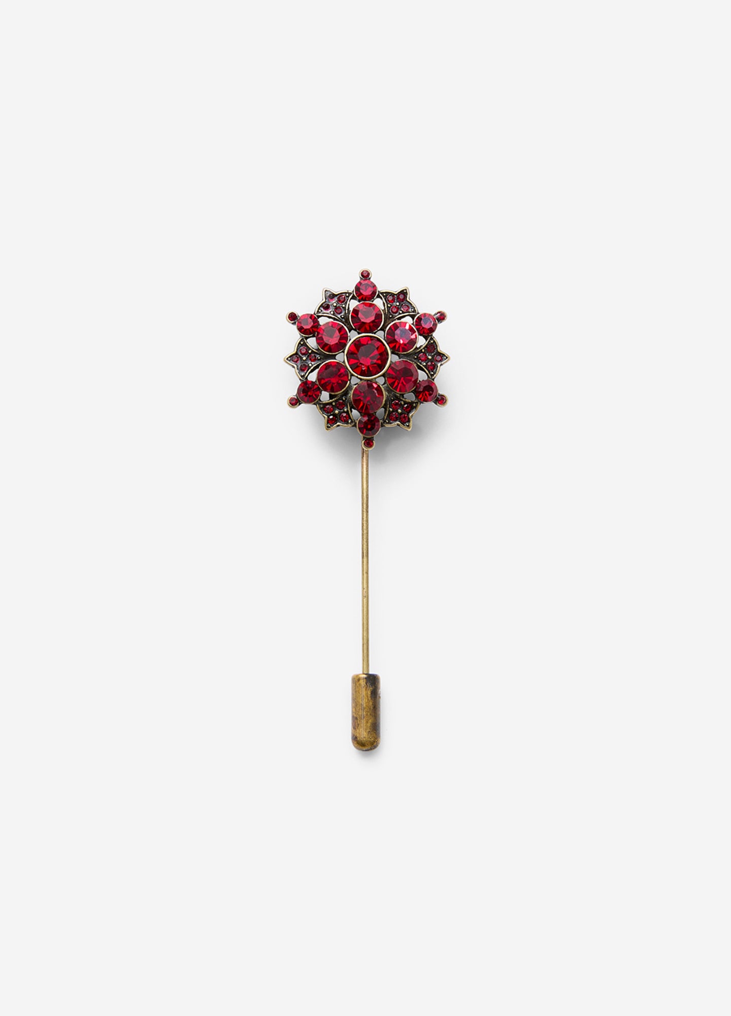 Moroccan Star Lapel Pin Crimson