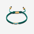 Nialaya Evil Eye String Bracelet Green Combo