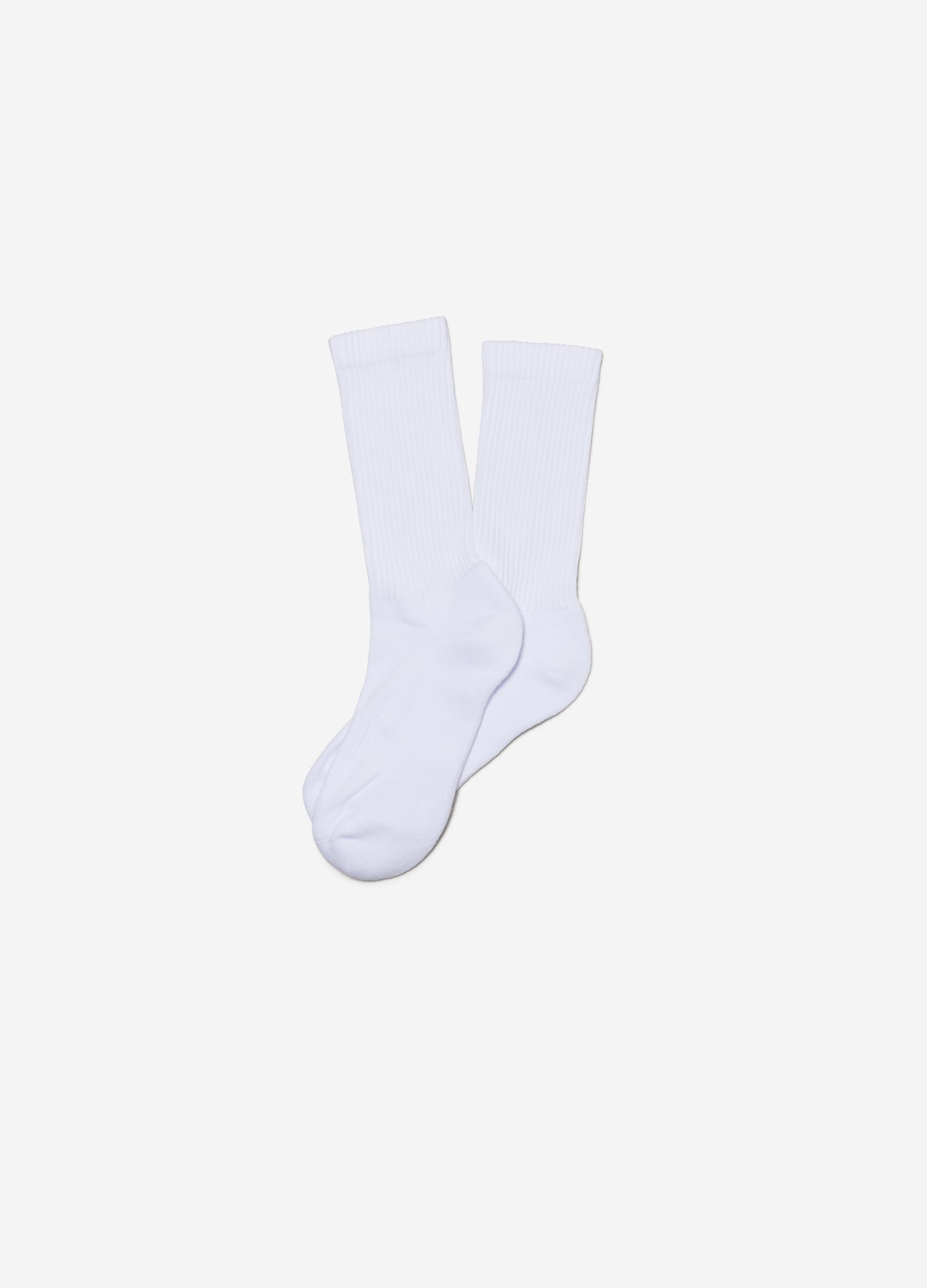 Ribbed Sport Sock White